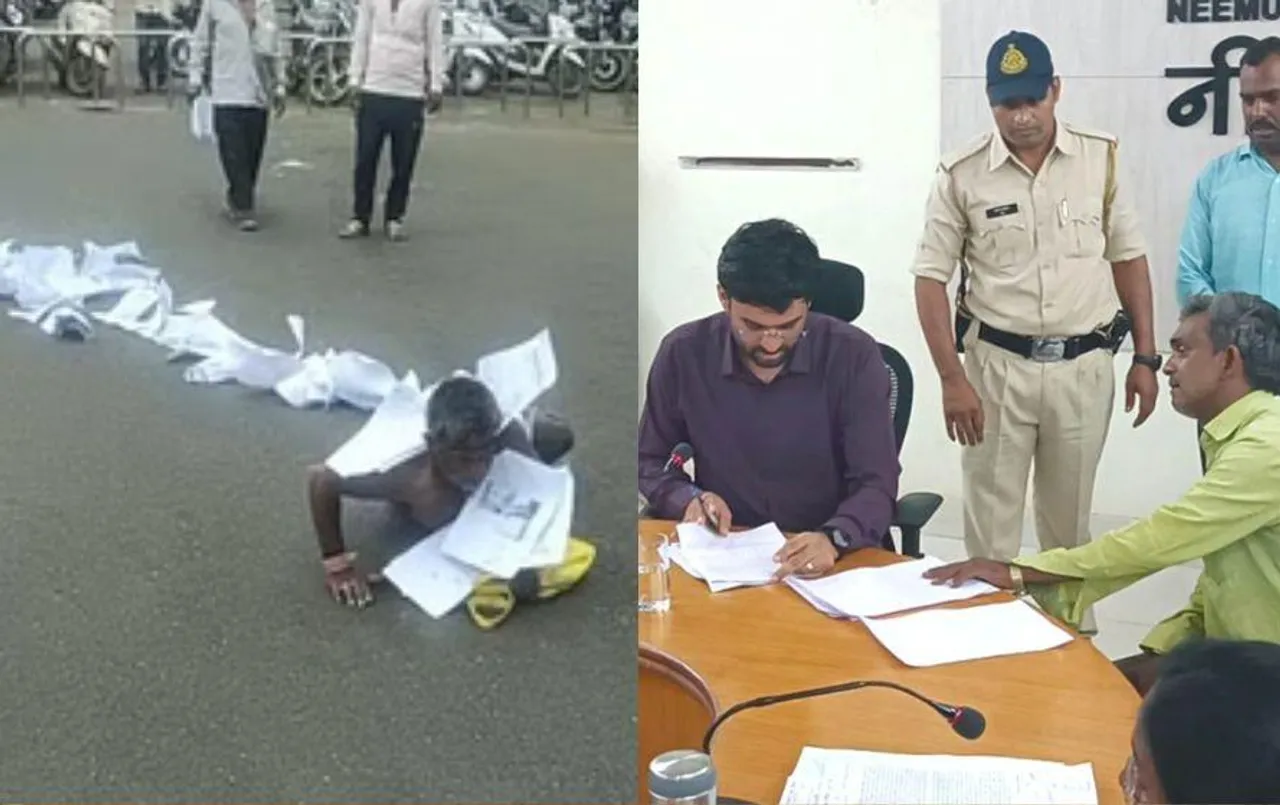 पंचायत में हुए करोड़ों का भ्रष्टाचार: कागजों सहित लोट लगाते हुए जनसुनवाई में पहुंचा था किसान, अब मिलेगा न्याय