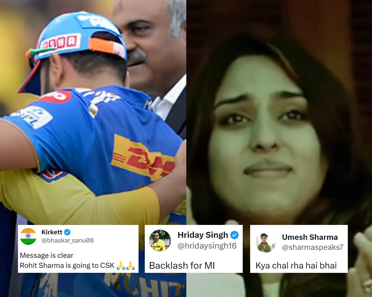 Rohit Sharma, MS Dhoni and Ritika Sajdeh (File Photo: Twitter) 