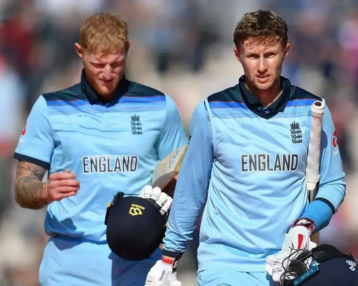 Ben Stokes and Joe Root (Source : Twitter) 