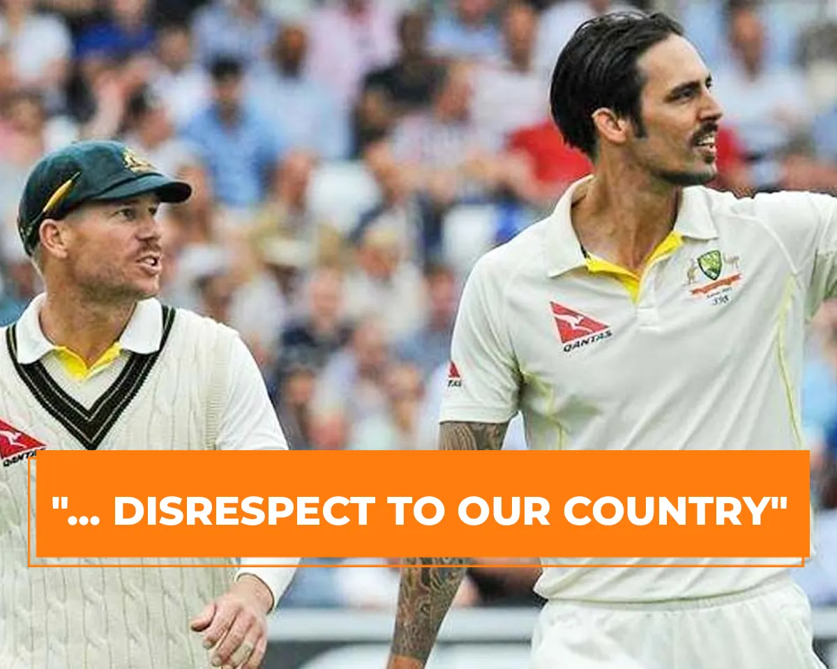 Mitchell Johnson and David Warner 