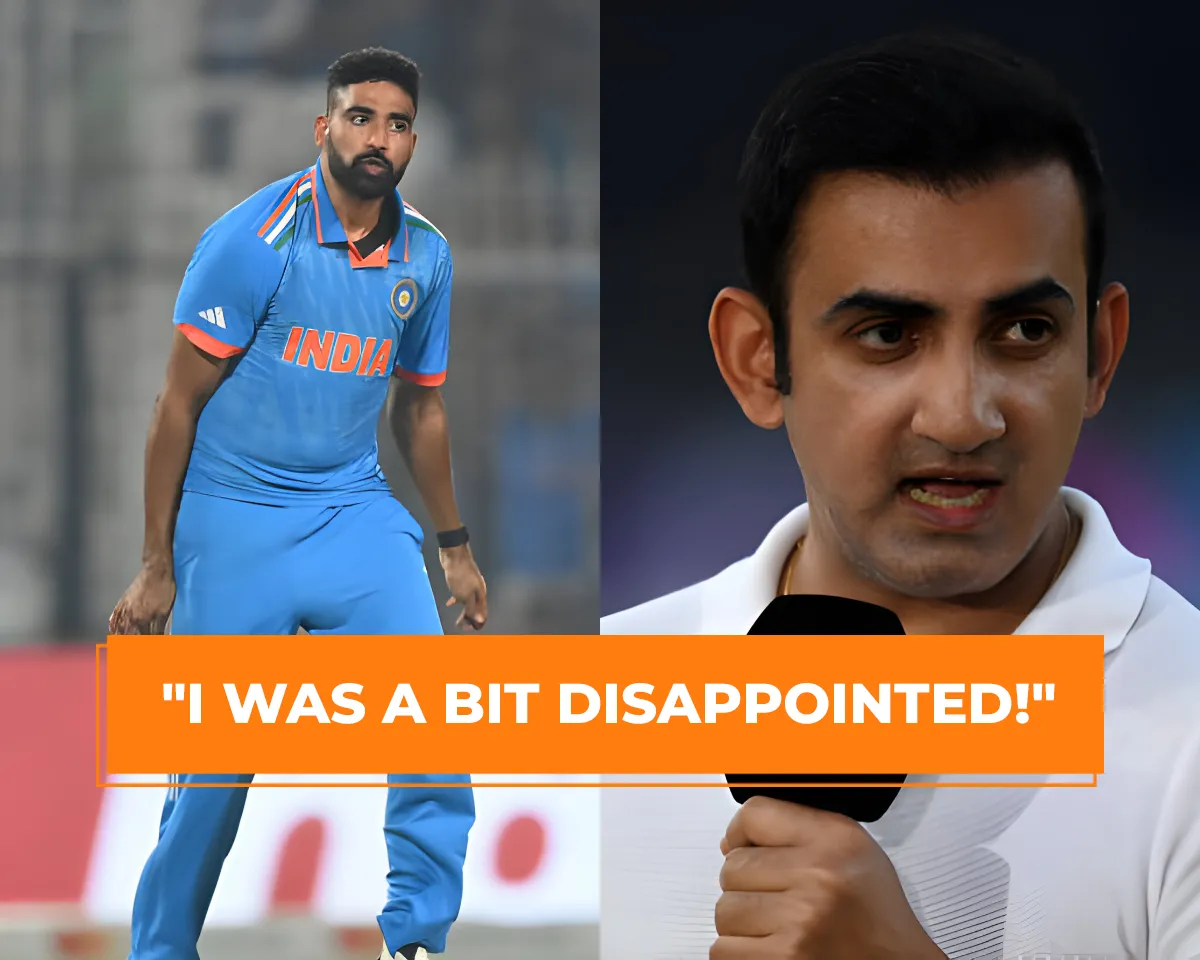 Mohammed Siraj and Gautam Gambhir (File Photo: Twitter) 