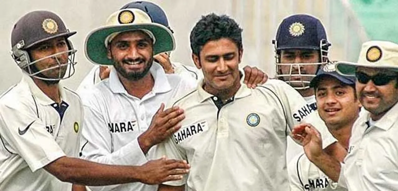 Anil Kumble and team
