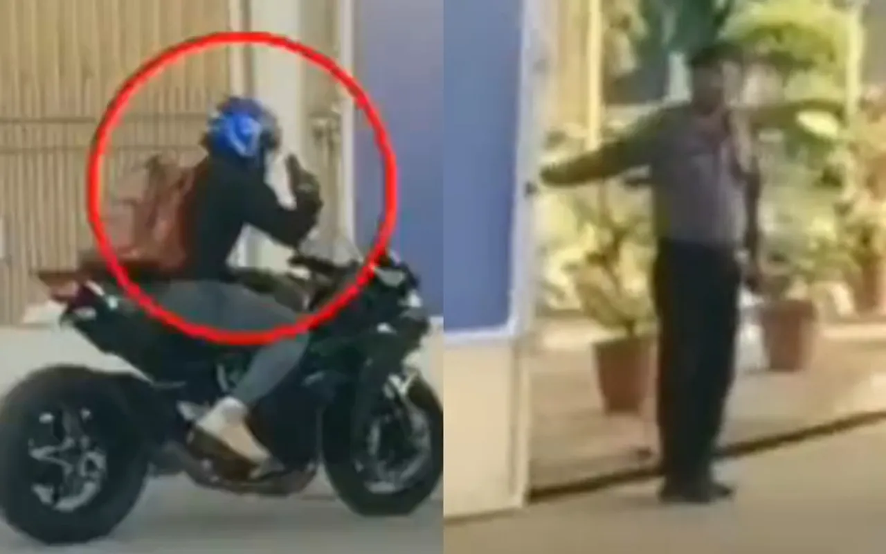 MS Dhoni entering the JSCA Academy