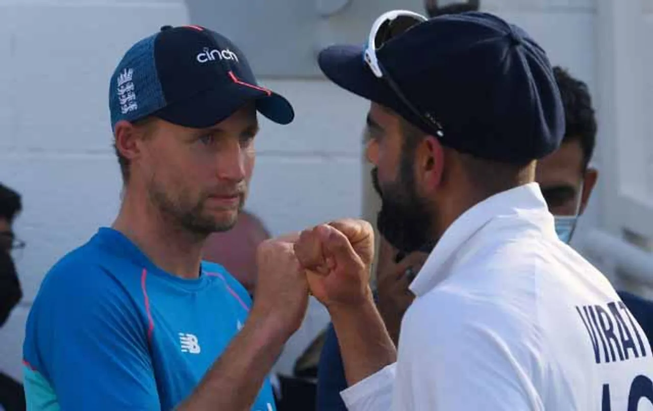 Joe Root and Virat Kohli