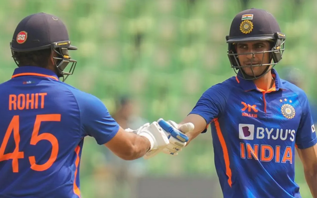 Rohit Sharma and Shubman Gill, India