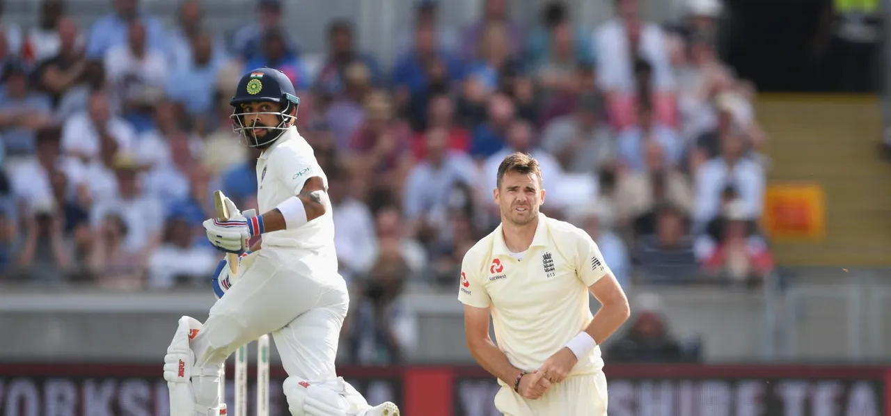 Virat Kohli and James Anderson