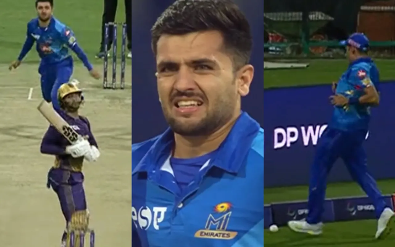 Watch: Fazalhaq Farooqi delivers funny no-ball after losing grip in ILT20 game vs Abu Dhabi Knight Riders