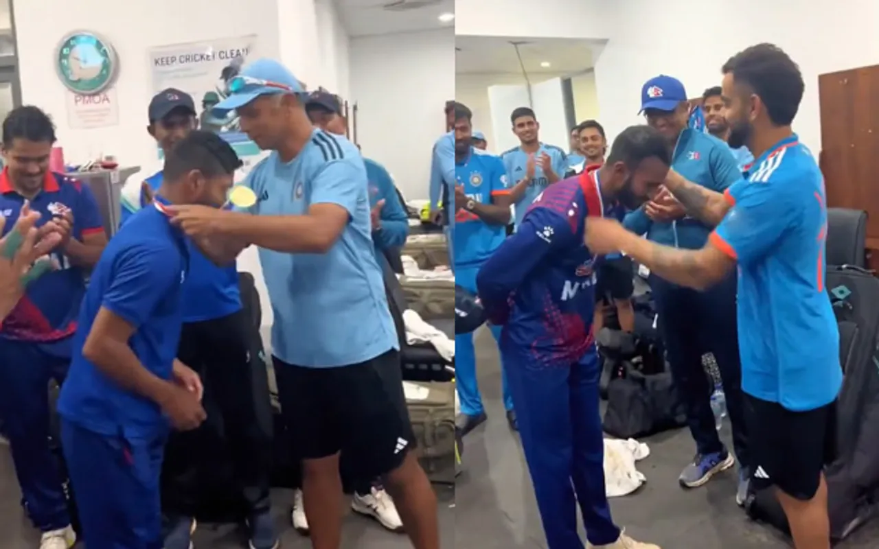 India felicitates Nepal players