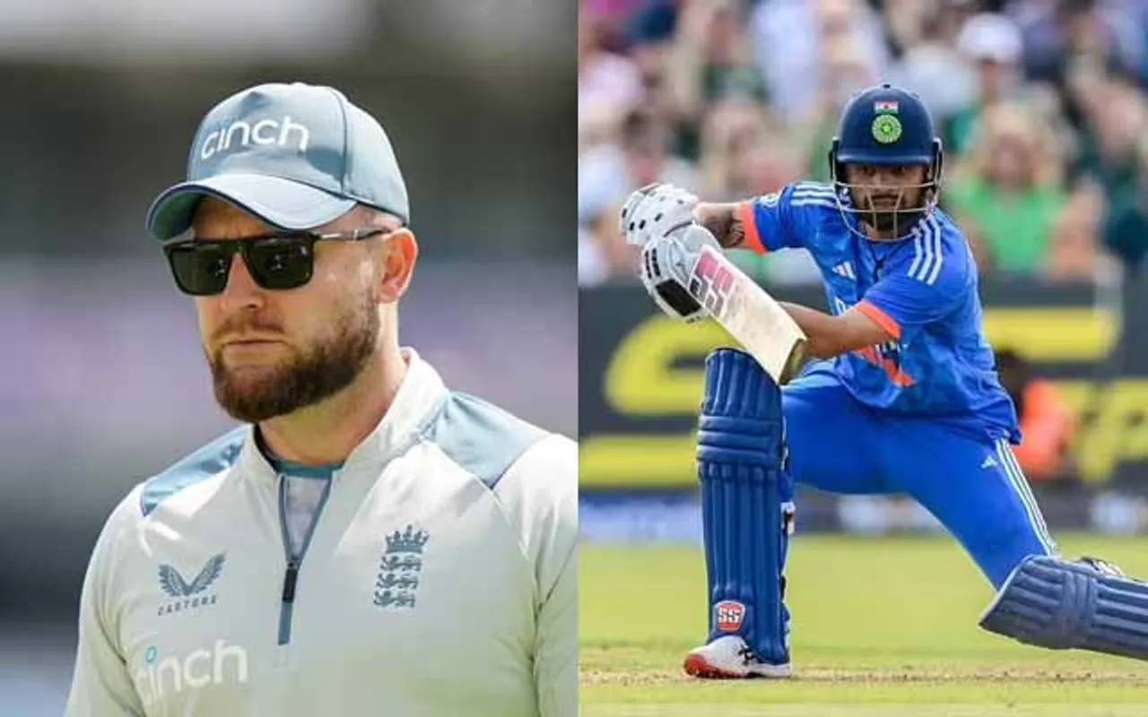 Brendon McCullum and Rinku Singh (Source - Twitter)