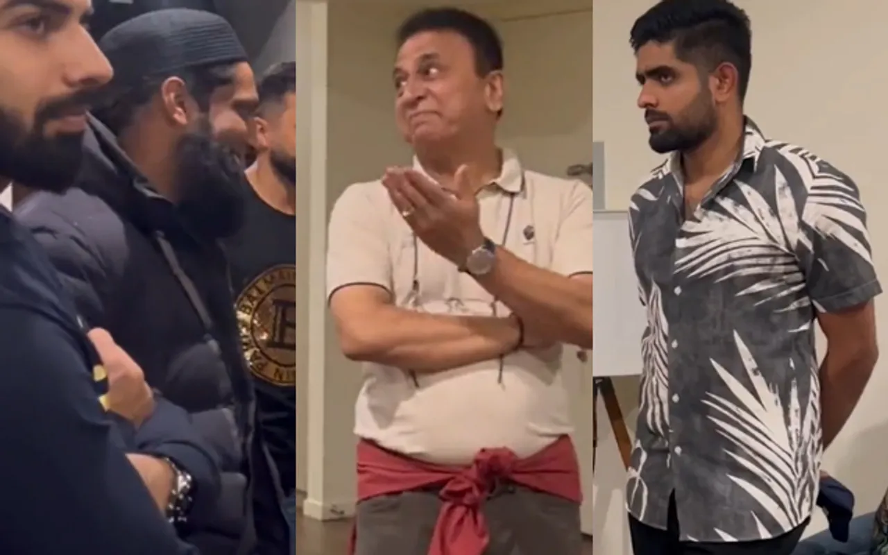 Sunil Gavaskar meets with Babar Azam
