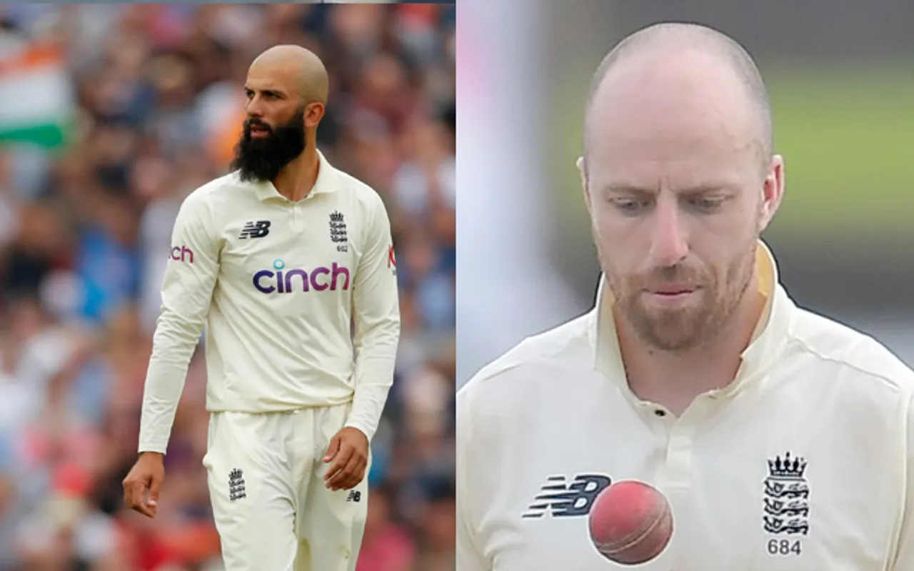 Moeen Ali and Jack Leach (Source - Twitter)