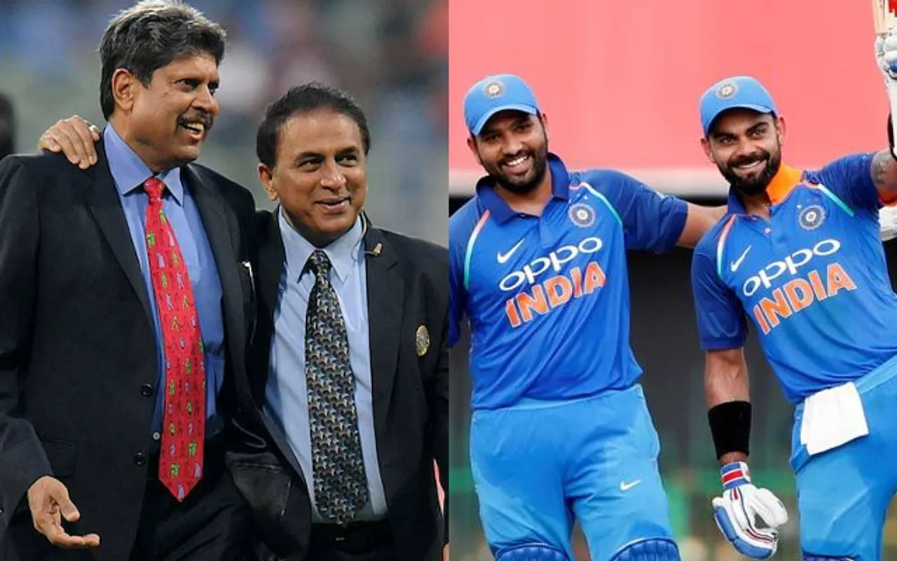 Kapil Dev and Sunil Gavaskar