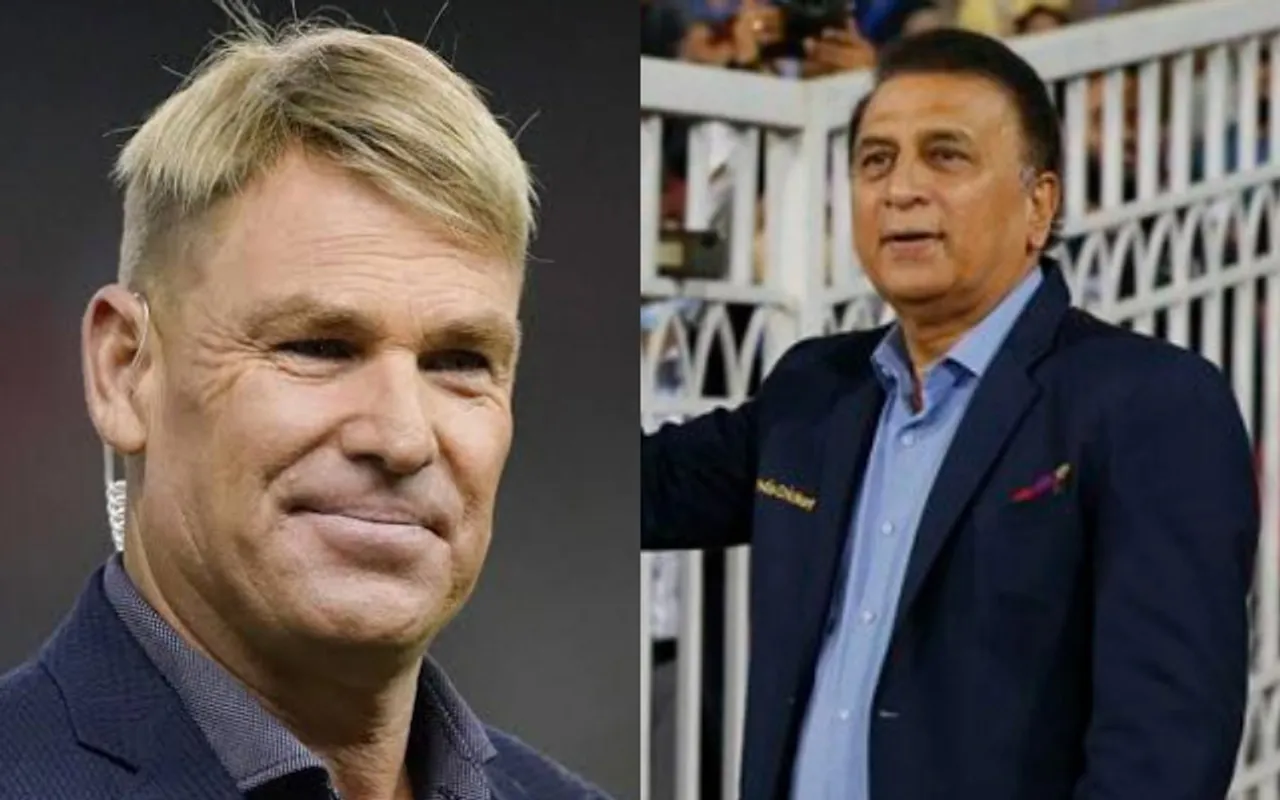 Shane Warne Sunil Gavaskar