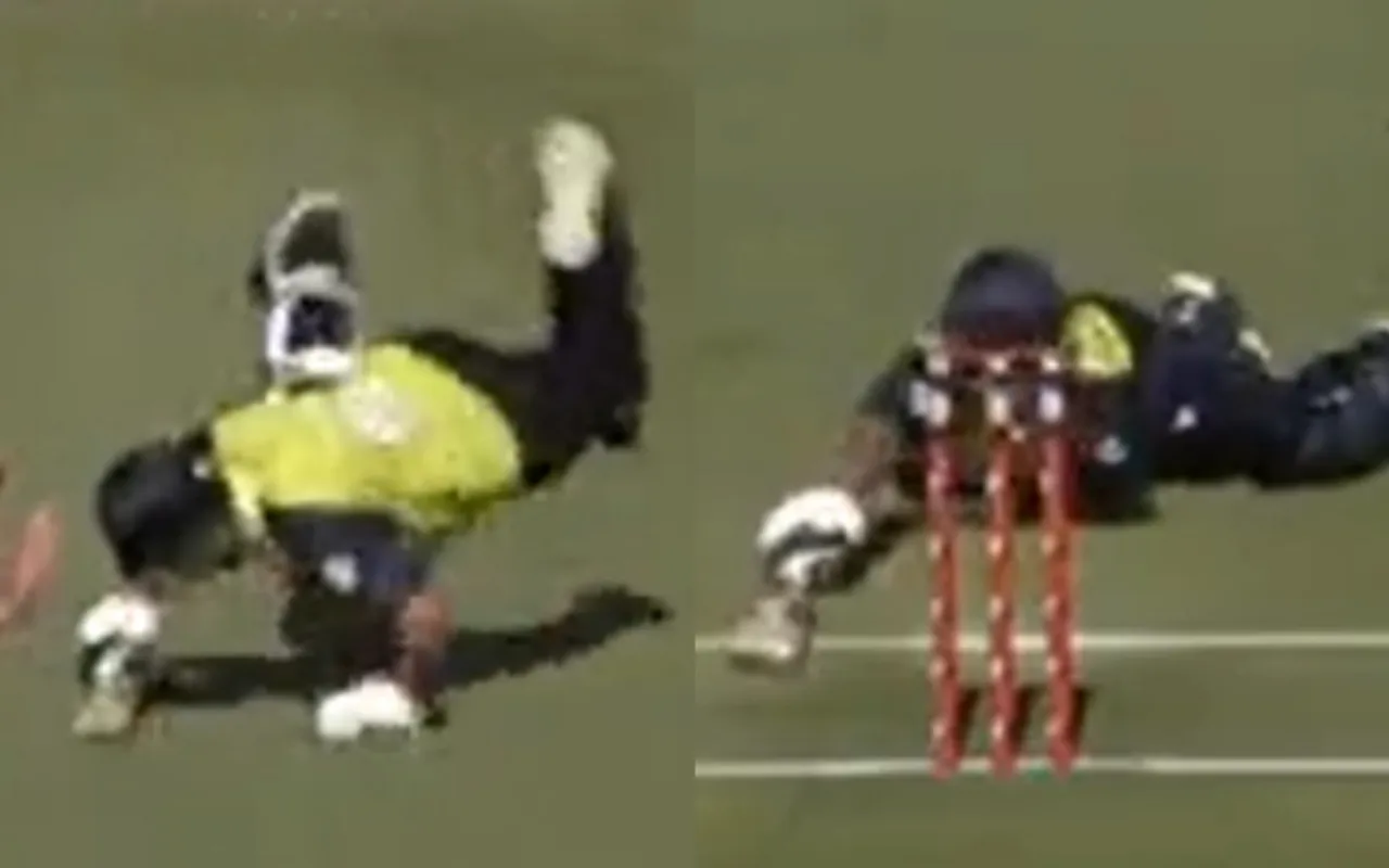 Innovative running between the wickets in European Cricket League