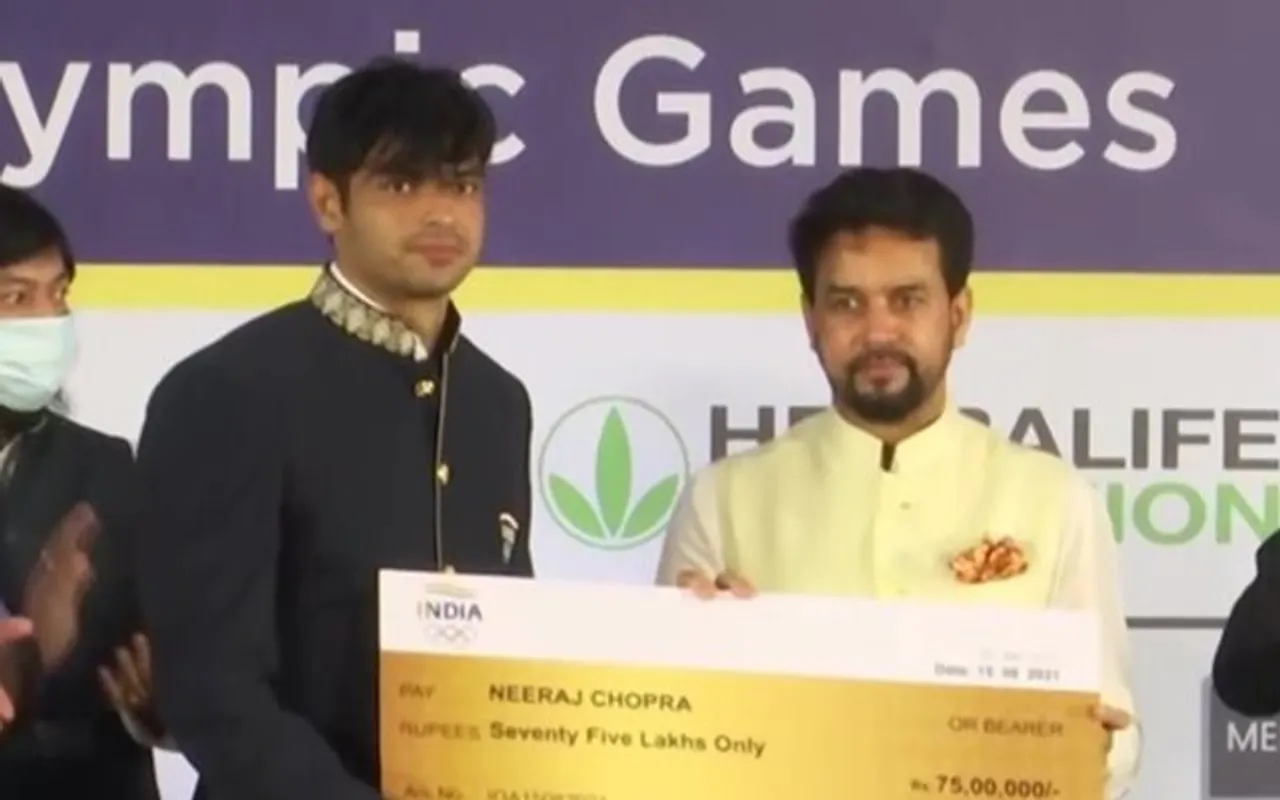 Anurag Thakur, Neeraj Chopra
