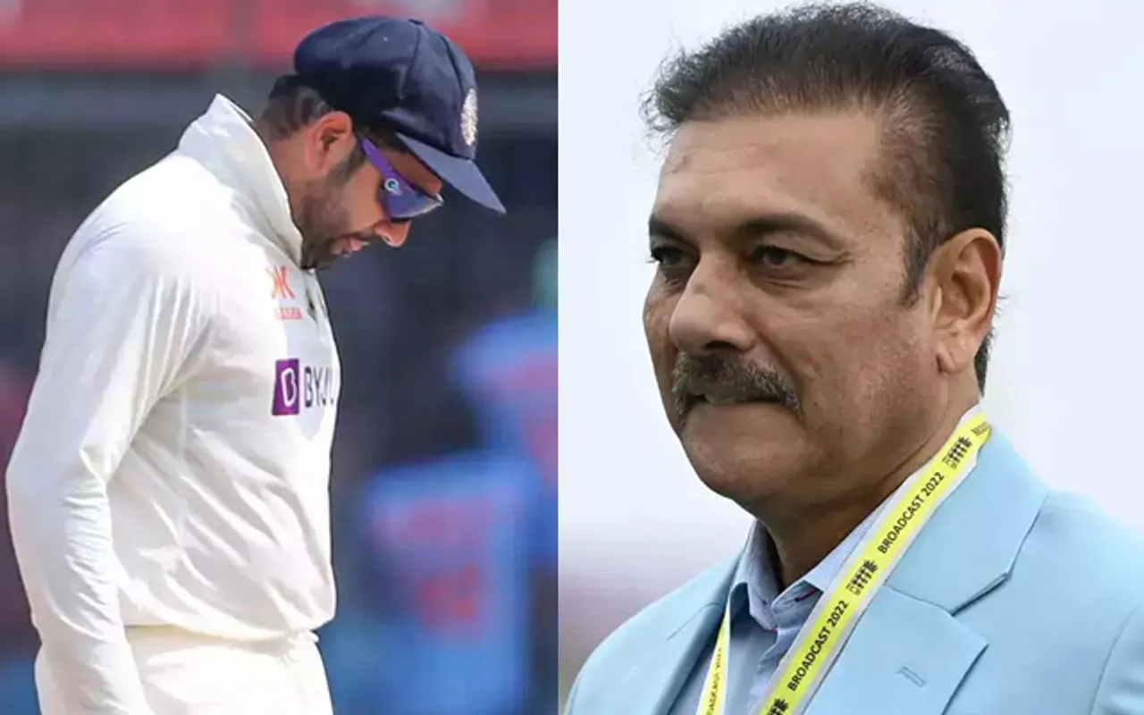 Rohit Sharma and Ravi Shastri (Source - Twitter)