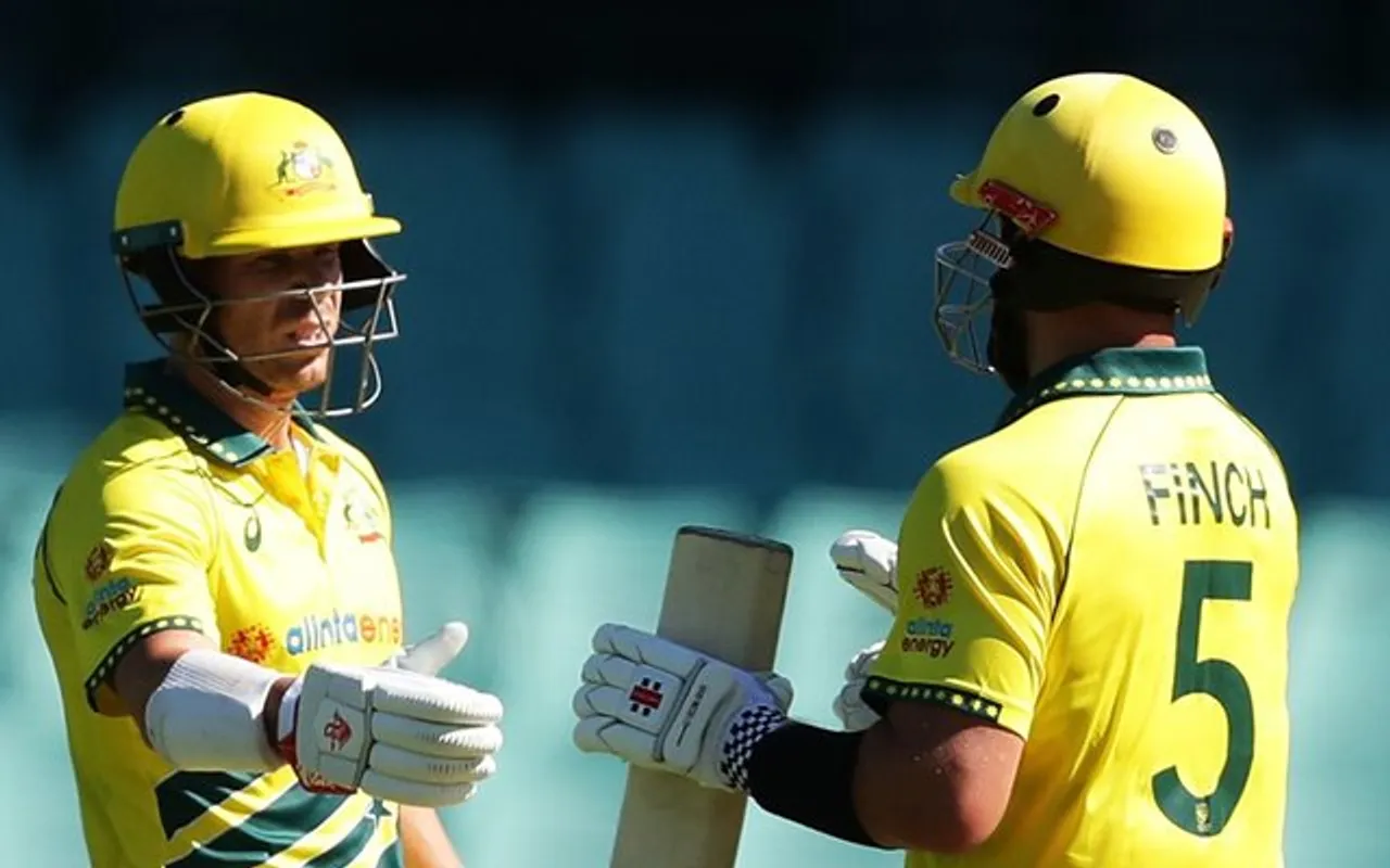 Aaron FInch and David Warner