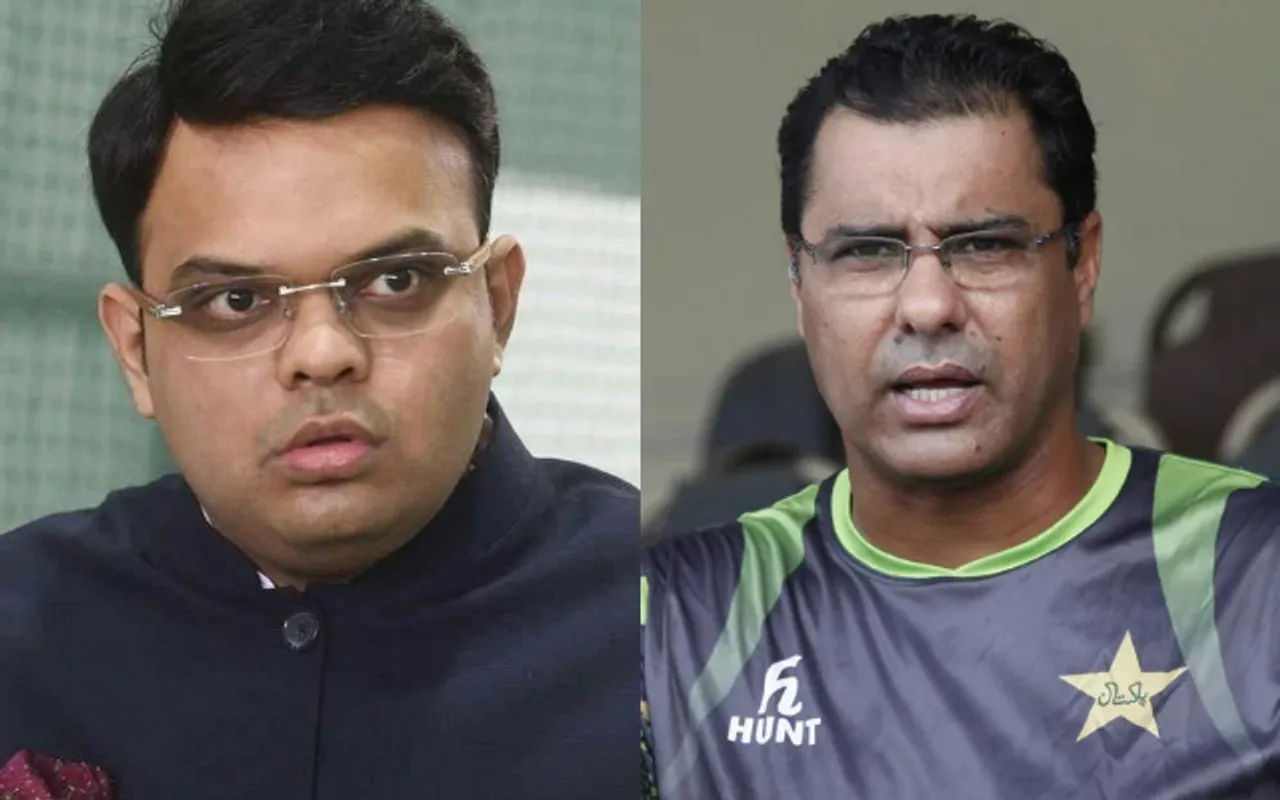 Waqar Younis and Jay Shah
