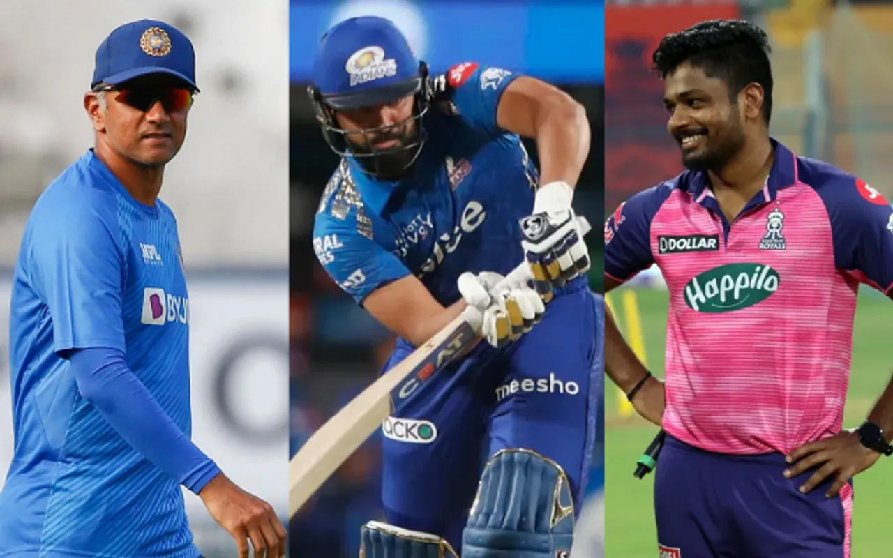 Rohit Sharma-Sanju Samson-Rahul Dravid