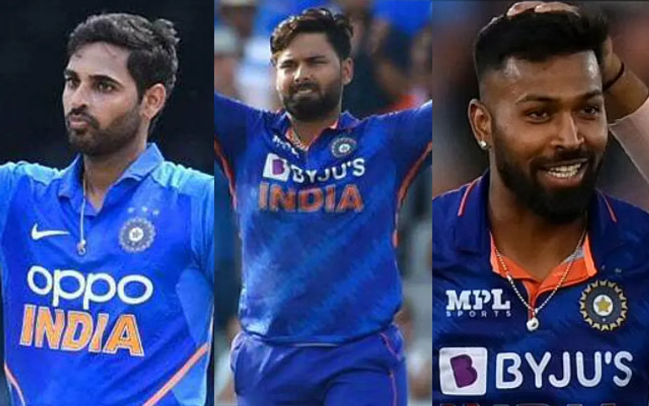 Rishabh Pant, Bhuvneshwar Kumar, Hardik Pandya