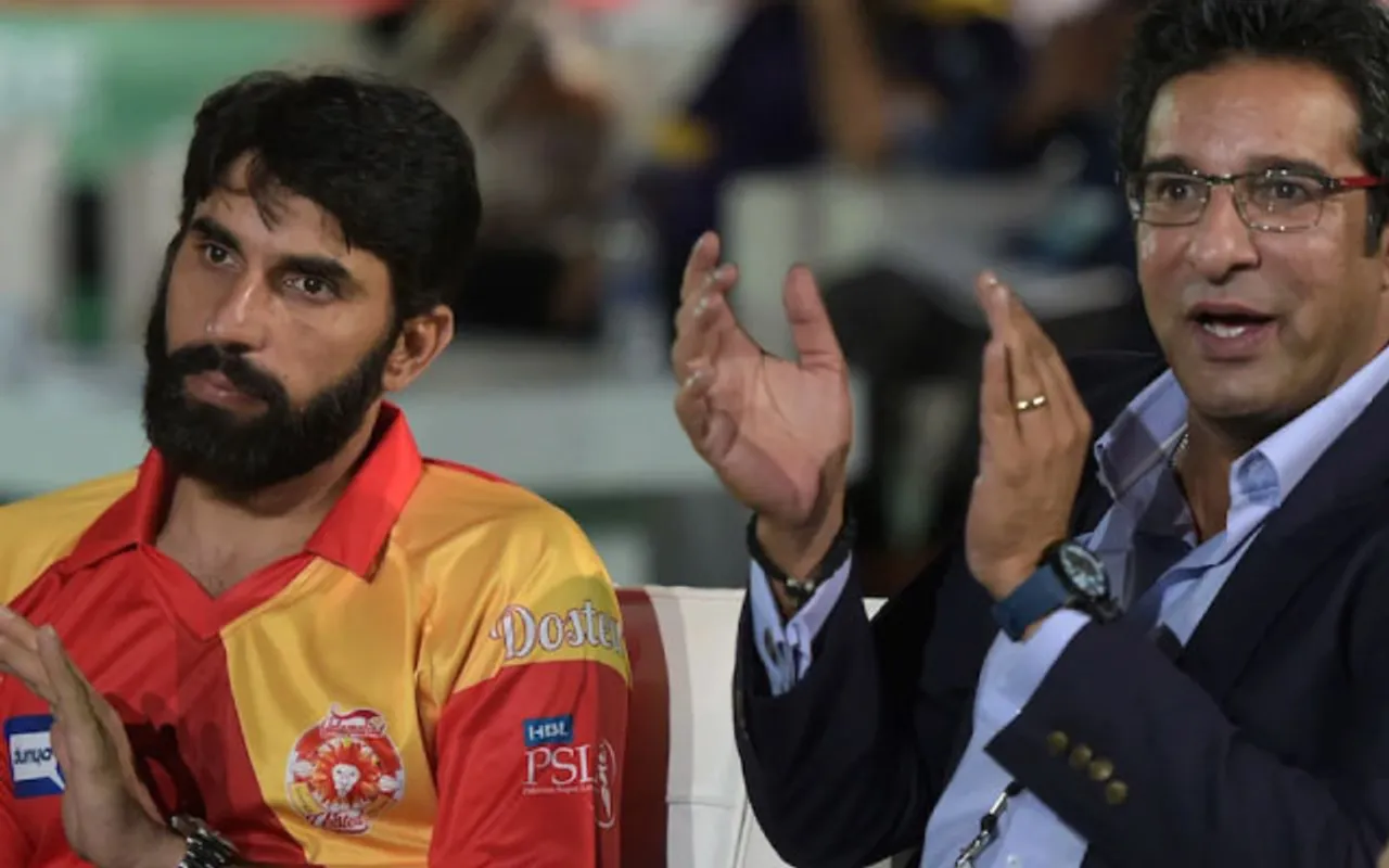 Wasim Akram and Misbah Ul Haq