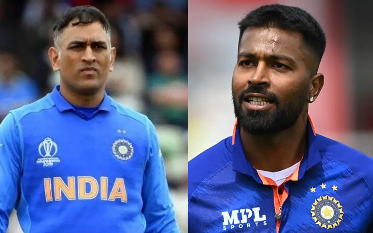 MS Dhoni and Hardik Pandya