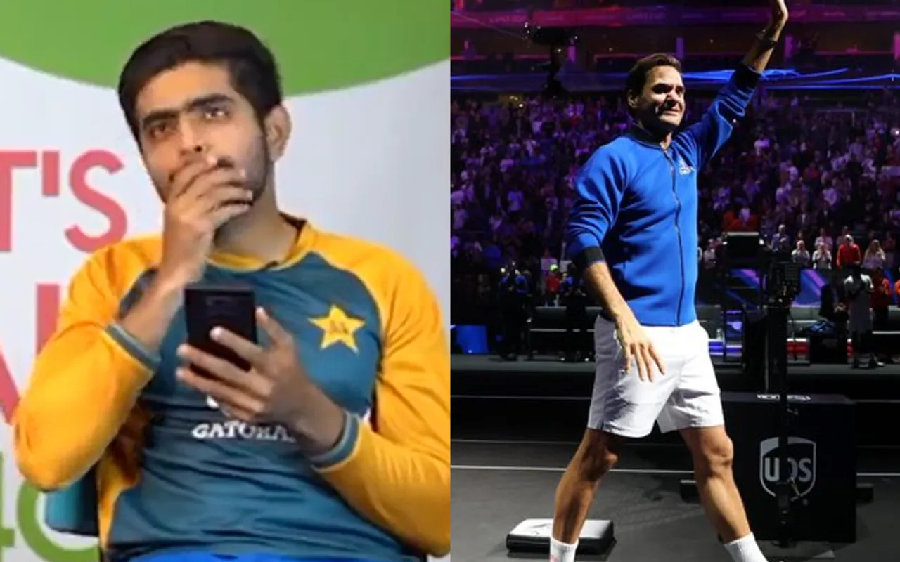 Babar Azam, Roger Federer