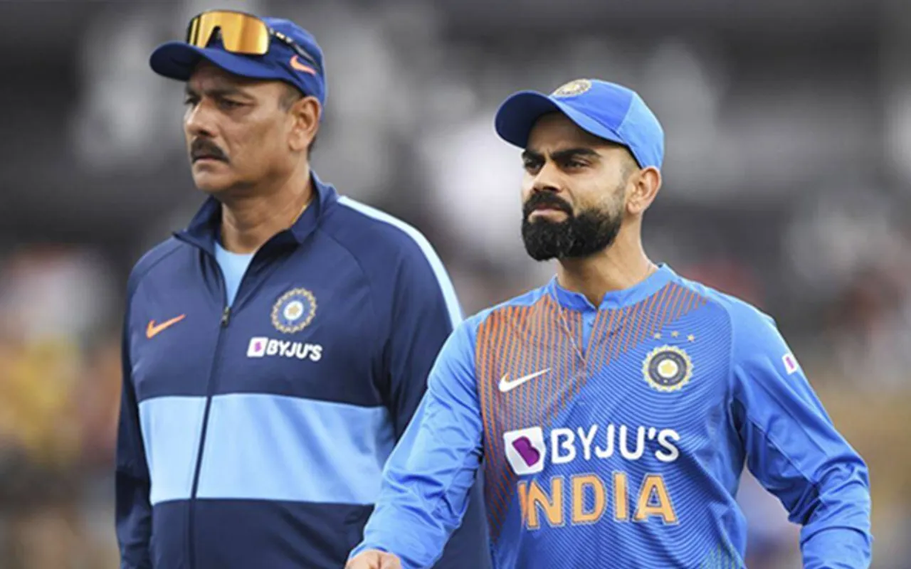 Ravi Shastri and Virat Kohli