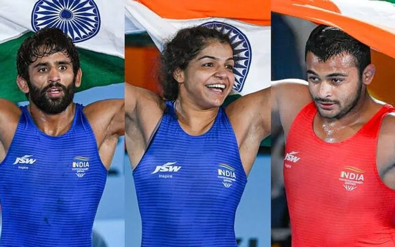 Bajrang Punia, Sakshi Malik, Deepak Punia