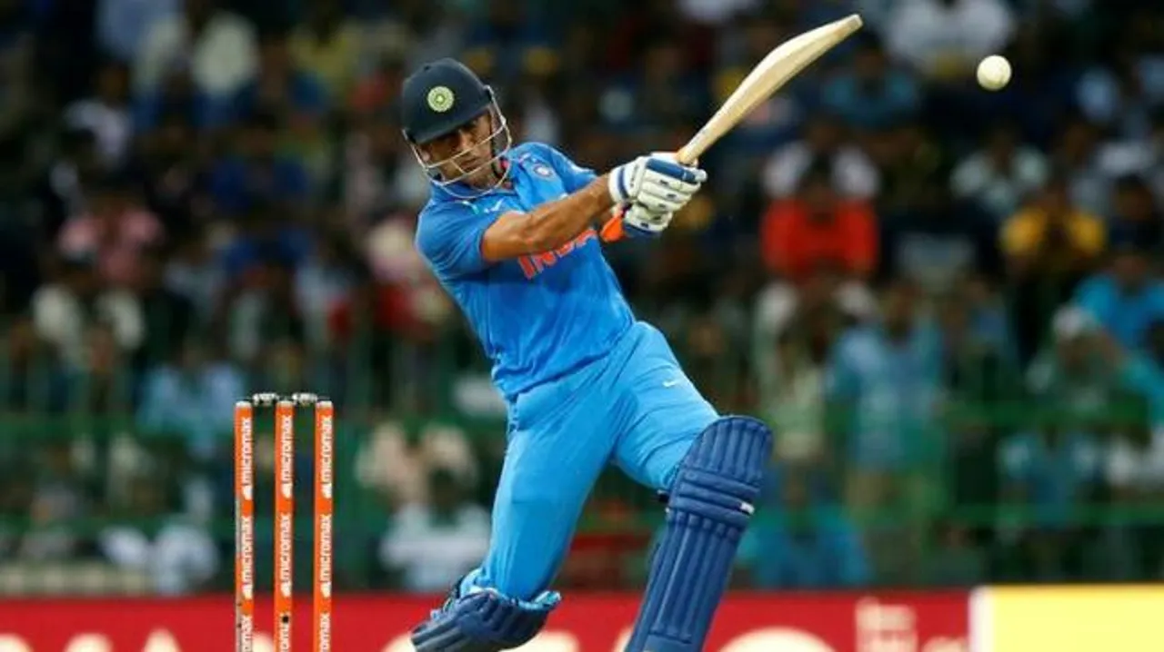 A cricketer playing cricket