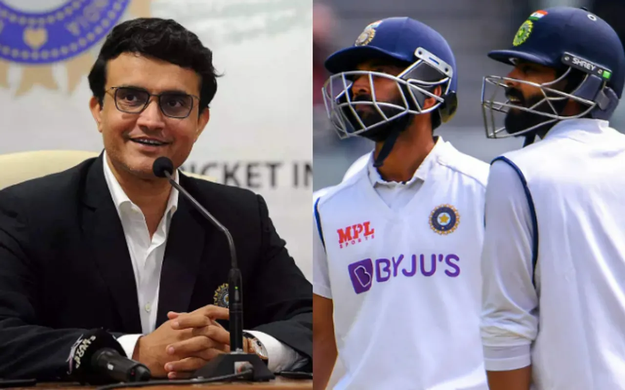 Ajinkya Rahane and Sourav Ganguly