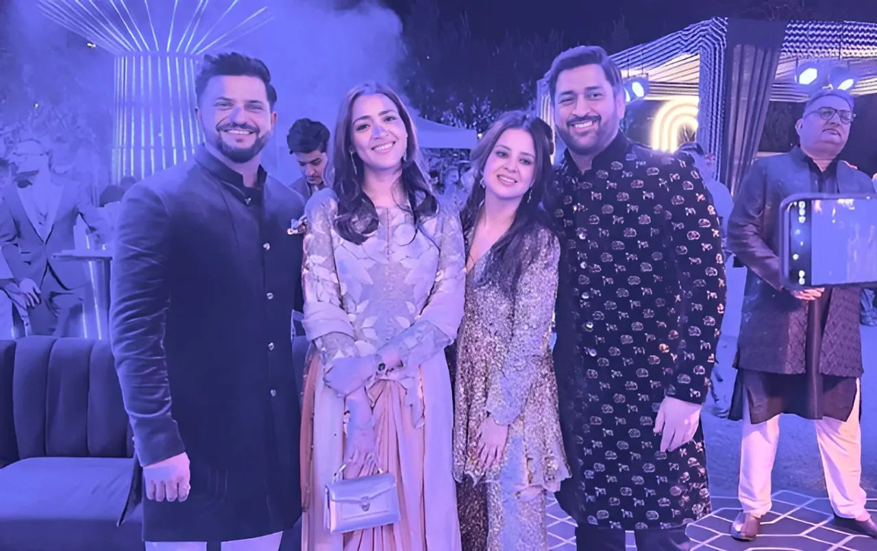 MS Dhoni and Suresh Raina dance to ‘Mast Kalandar’ at Rishabh Pant’s sister’s wedding
