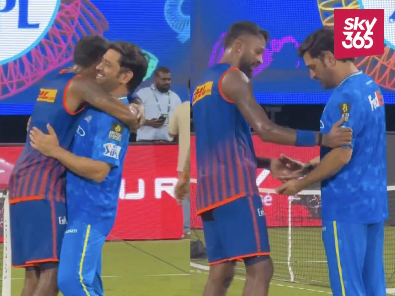 Hardik Pandya and MS Dhoni