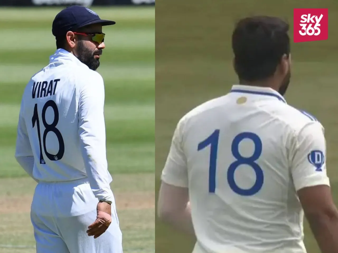 Mukesh Kumar wears Virat Kohli's no 18 Jersey