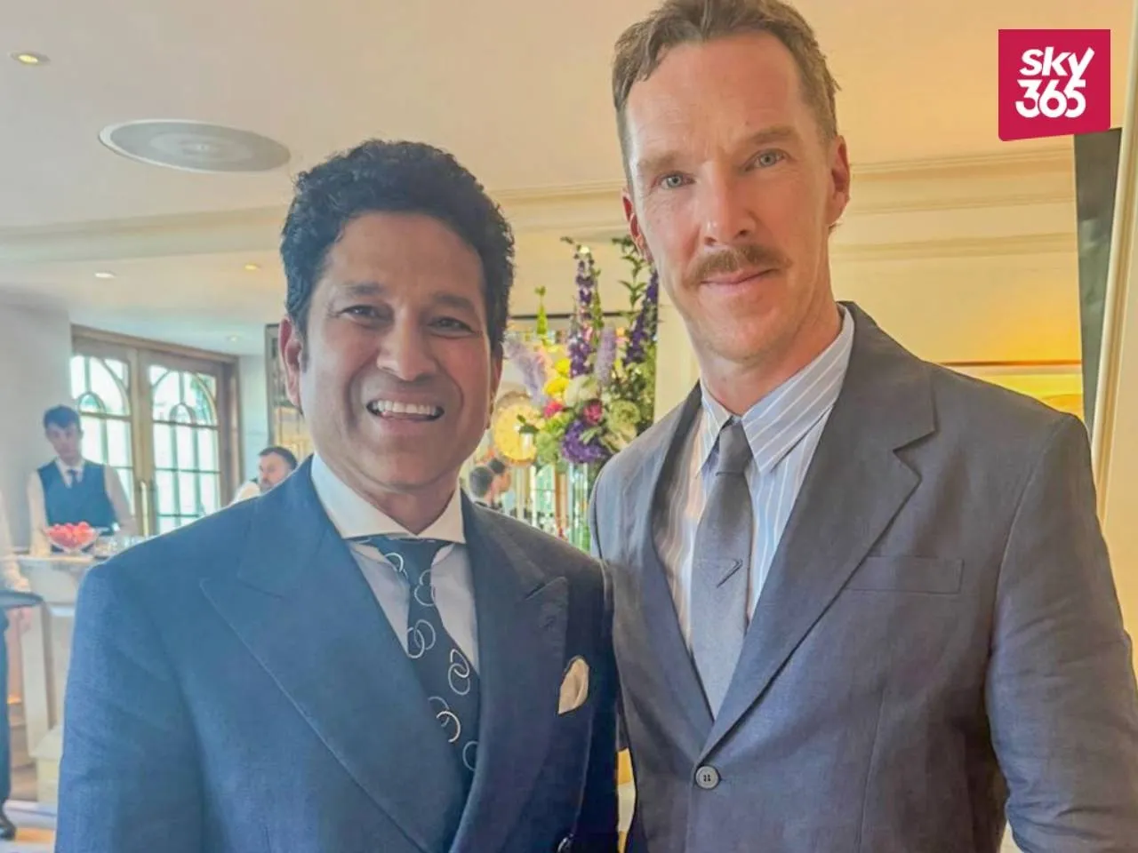 Sachin Tendulkar and Benedict Cumberbatch