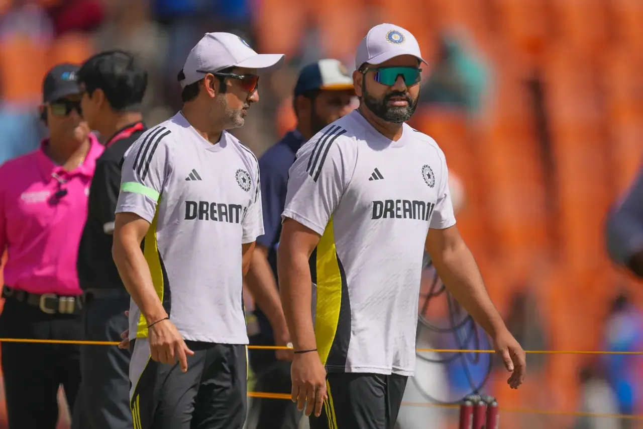 Gautam-Gambhir-Rohit-Sharma-Ahmedabad