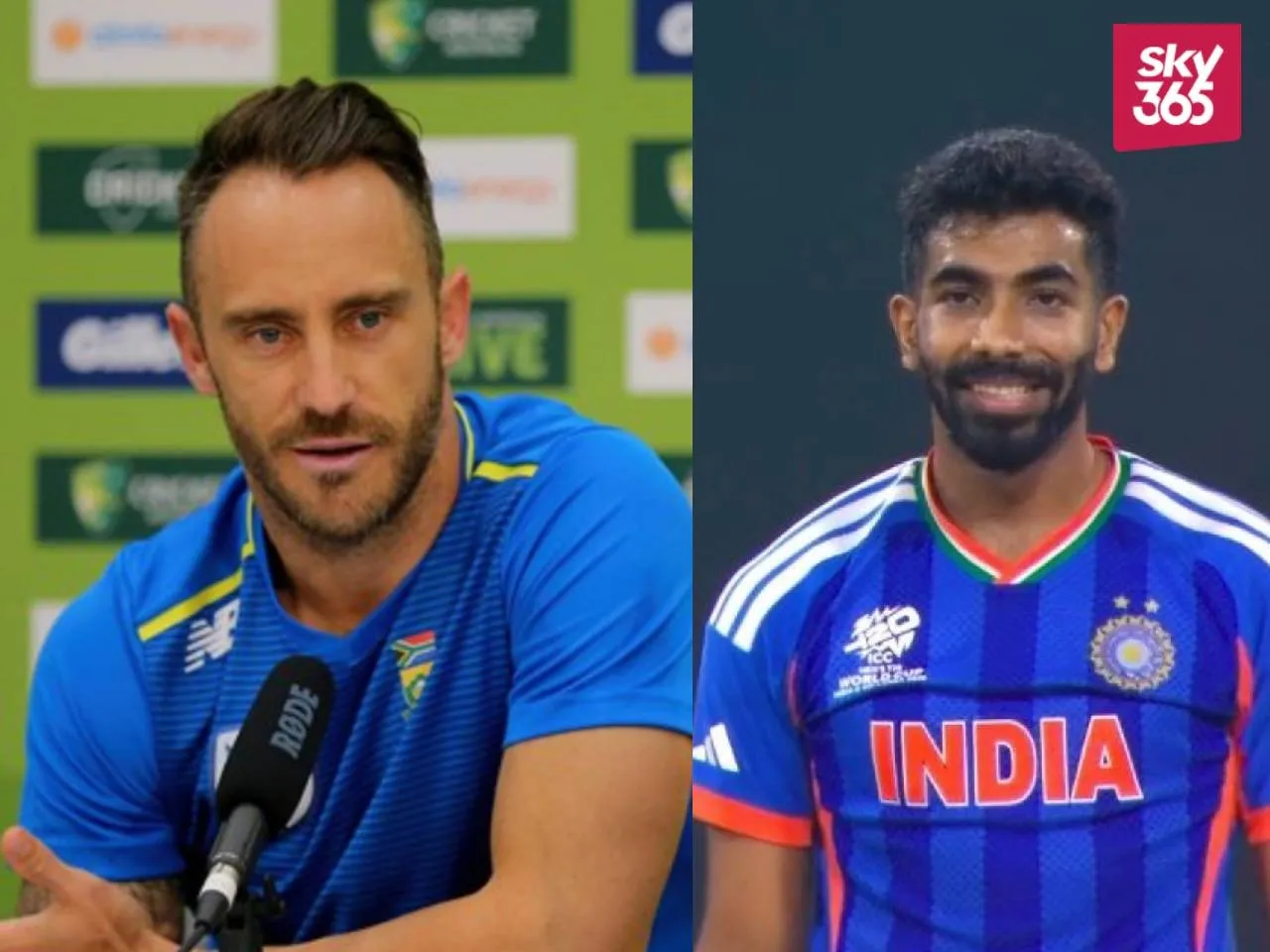 Faf du Plessis on Jasprit Bumrah