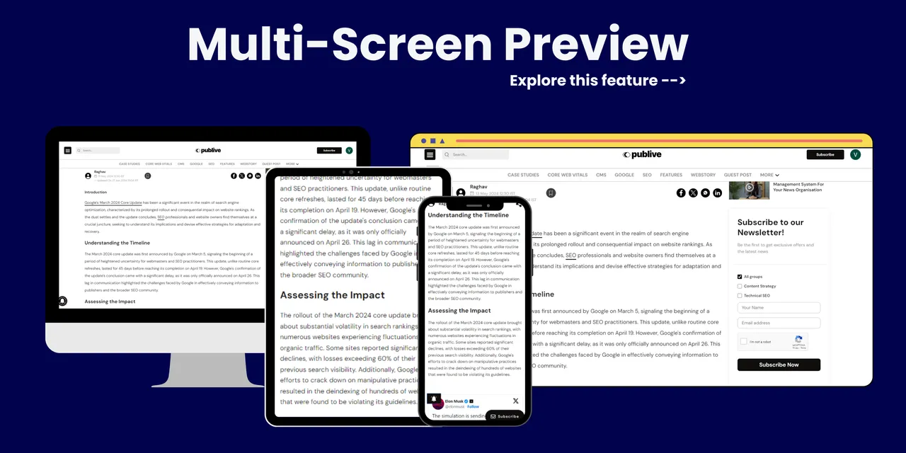 Multi-screen Preview