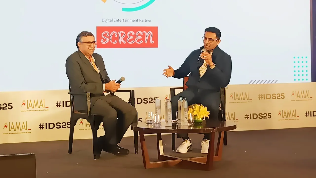 Ashish Pherwani and Kiran Mani at India Digital Summit 2025 in New Delhi on January 16, 2025.