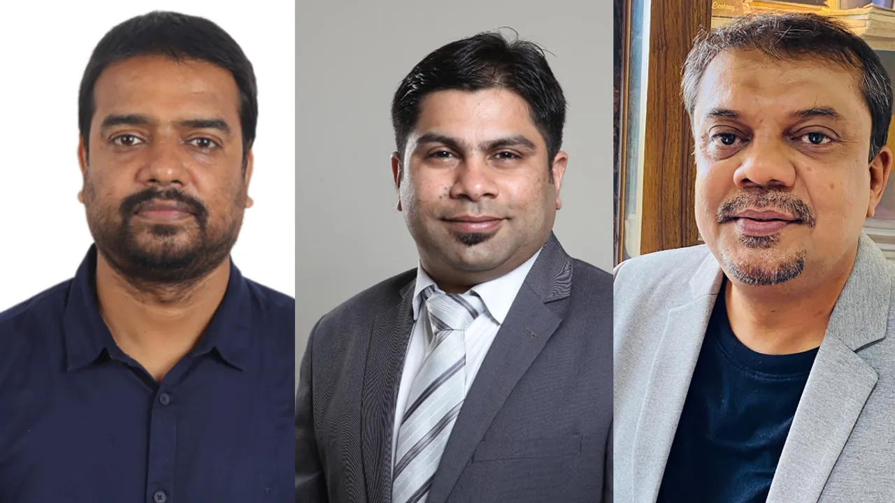 (L-R) Anindya Ghosh, Litesh Gada and Sameer Joshi