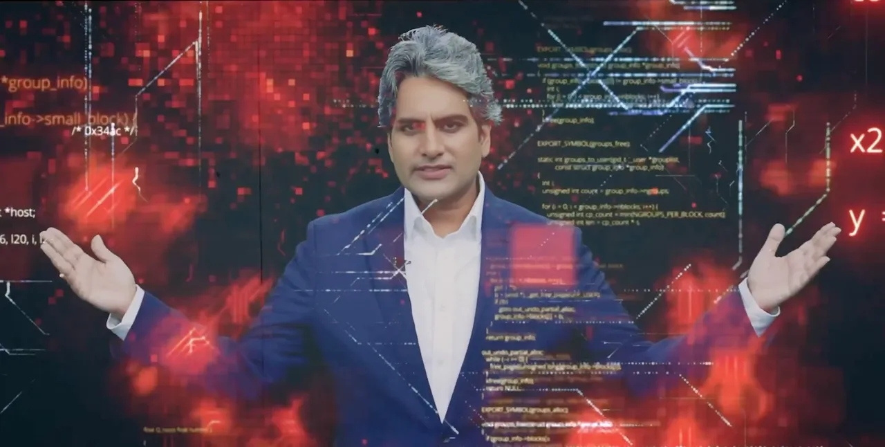 A screengrab from the promo of Decode posted by Sudhir Chaudhary on X