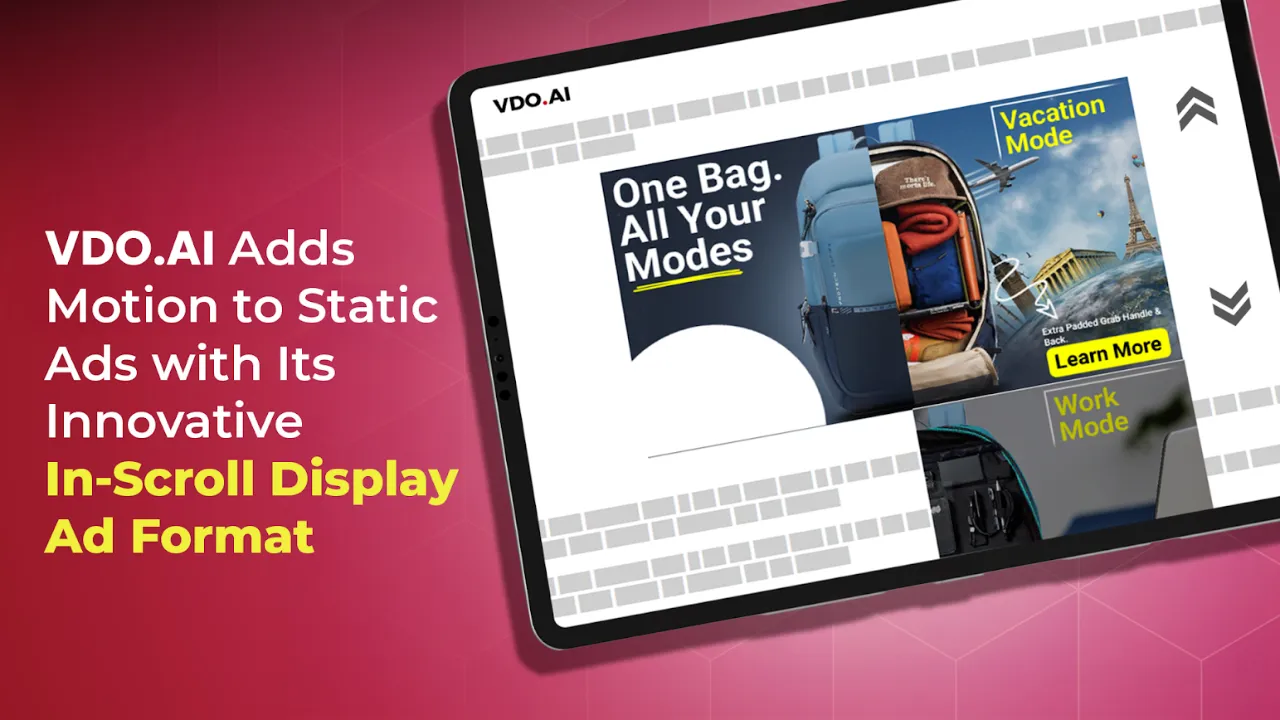 VDO.AI introduces interactive In Scroll display ad format for desktop and mobile