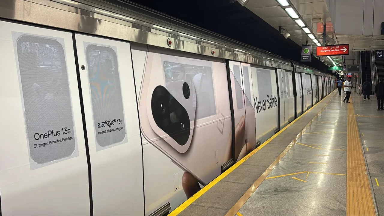 Rapport collaborates with OnePlus India for Bengaluru Metro full train wrap
