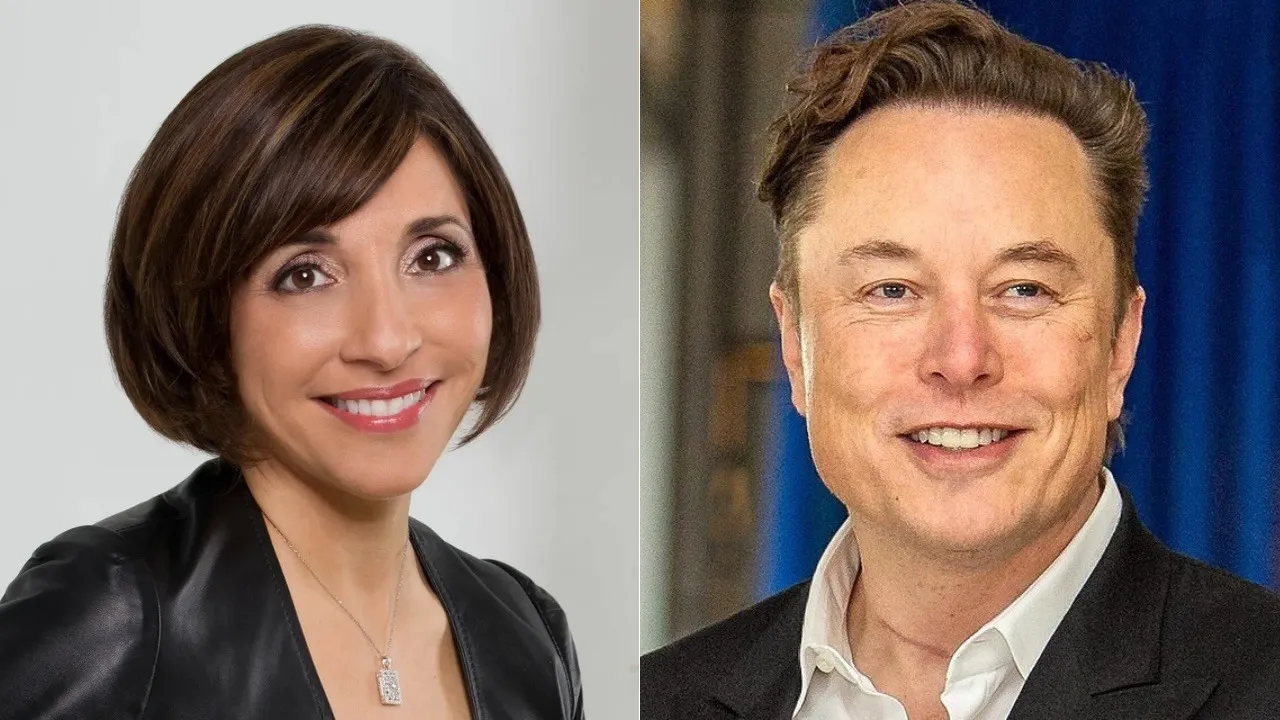 Linda Yaccarino and Elon Musk