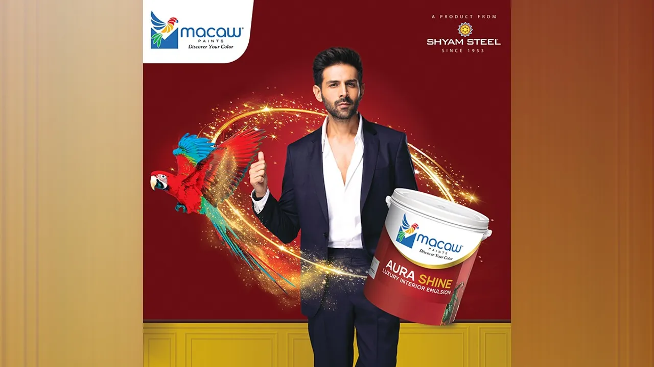 Kartik-Aaryan-Brand-Ambassador-of-Macaw-Paints