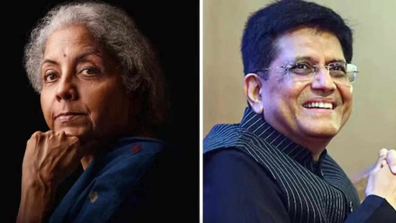 Nirmala Sitharaman and Piyush Goyal