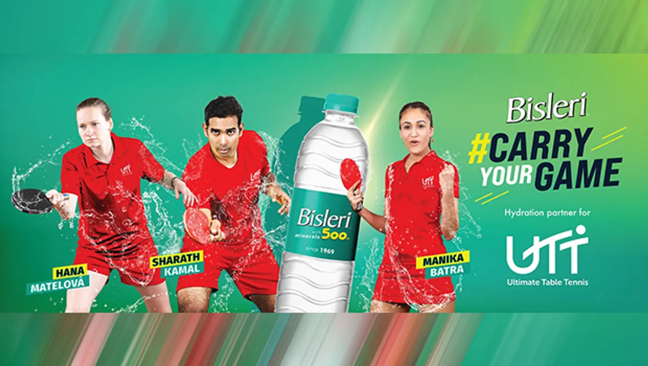 Bisleri partners with Ultimate Table Tennis as Official Hydration Partner for 2 years