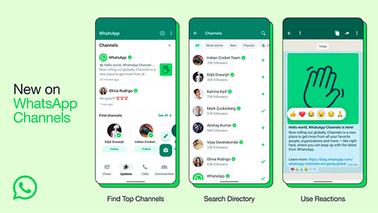 Mark Zuckerberg announces global launch of WhatsApp Channels
