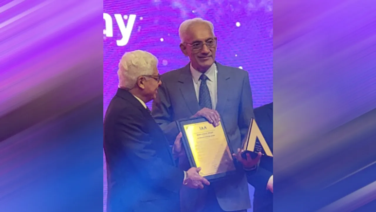 RK Swamy's Srinivasan Swamy bags IAA Golden Compass Award
