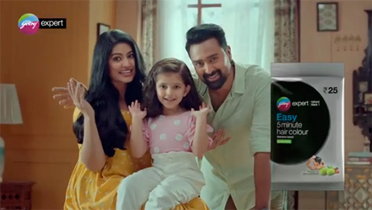 Godrej Expert's new TVC shows its new Easy 5-minute Hair Colour solution